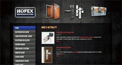 Desktop Screenshot of hofex.cz