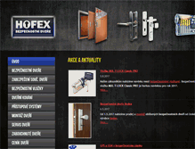 Tablet Screenshot of hofex.cz